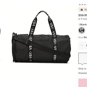 - Victoria's Secret VSX Duffle bag. Can extend to 28 inches!spacious